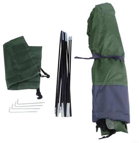 Eawfgtuw Tente de camping légère avec portes moustiquaires, livrée avec un sac de transport pour un transport facile lors de randonnées, tente de camping pour personnes, installation facile, grande