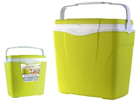 HERSIG - Nevera Portatil - Nevera Playa y Camping - Neveras Portatiles para Mantener Bebidas y Comidas Frías en Actividades al Aire Libre - Material Resistente y Fácil de Lavar - Verde 32 litros