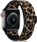 Oielai Compatibile con Cinturino Apple Watch 38mm 40mm 41mm, Cinturino di Ricambio Sportivo in Nylon Regolabile per iWatch Series SE 8/7/6/5/4/3/2/1, 38mm/40mm/41mm, Leopardo