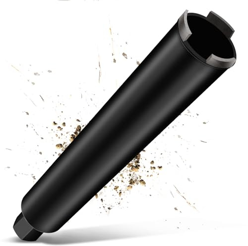 Couronne de Forage 27mm, SDS Plus, L460mm Sec/Humide Trépan Diamant 1¼UNC | Forage turbo à carotteuse anti-blocage & soudage laser, pour béton armé, maçonnerie, carreau, scie cloche, mèche carottier