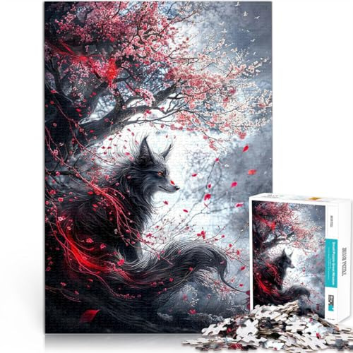 pädagogische Herausforderung Kitsune-Fuchs Puzzle für Jugendliche 1000 Teile 38x52cm Geschenke für Freunde und Familie für ab 14 Jahren
