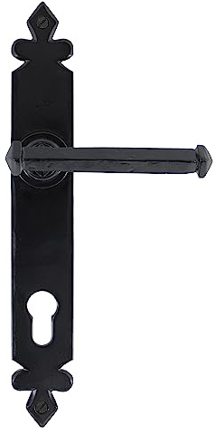 From the Anvil Set de poignées à levier avec espagnolette Style Tudor Noir