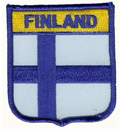 Everflag Patch zum Aufbügeln oder Aufnähen : Finnland - Wappen