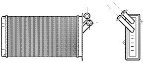 VAN WEZEL 09006129 Scambiatore calore per riscaldamento abitacolo Radiatore Riscaldamento Radiatore riscaldamento Scambiatore calore per riscaldamento abitacolo