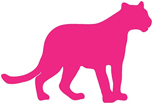 Samunshi® Panther als Wandtattoo in verschiedenen Farben und Größen - Tier Aufkleber 60 x 40cm pink