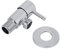 Bad Wasserhahn Ventile Messing Verchromt Wasser Steuer Winkel Absperrventil Toilette Küche Dusche Zubehör G1 / 2 '' Gewinde