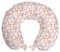ABAKUHAUS Blumen Reisekissen Nackenstütze, Peachy Feminine Themen Blume, Schaumstoff Reiseartikel für Flugzeug und Auto, 30x30 cm, Pfirsich Blasses Violett Lachs