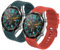 2Pack Correa Compatible con Huawei Watch GT2 46mm/Watch GT 46mm/Watch GT Active/Watch 2 Pro/Honor Watch Magic/Galaxy Watch 46mm/Gear S3/Gear 2,22mm Silicona Correa de Repuesto Pulsera,Naranja+Verde