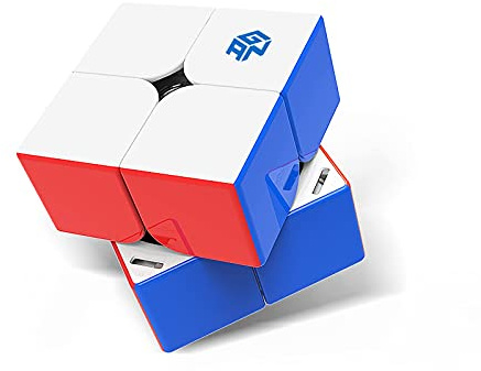 GAN 251 M Leap Zauberwürfel 2x2, Magnetisch Mini Speed Cube, Frosted
