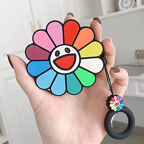 Kompatibel mit AirPods 3 Generation Hülle 2021, Niedliche 3D Cute Cartoon Silikon Sunflower Blume Hülle Schutzhülle, Kinder Teenager Jungen Mädchen Frauen für AirPods 3rd Gen Case Cover (Sonnenblume)