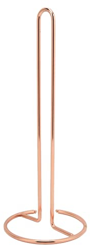 Toilettenpapierhalter, glattere Oberflächen, Toilettenpapierständer, einteiliges Formteil für das Büro(Roségold)