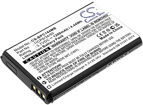 TCTK Akku 1200mAh Kompatibel mit [Babymoov] Touch Screen A014407, Yoo-Feel Ersetzt 1ICP6/34/50