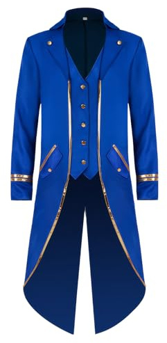 Men Gothic Tailcoat Medieval Renaissance Jacket for Halloween Cosplay | Gothic Renaissance Tailcoat für Herren, ideal für Halloween, LARP, Mittelalter Festivals und Kostümveranstaltungen