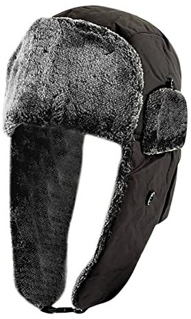 Mädchen Fischerhut 50 Warme Mütze für Männer Frauen Teddy Fleece Sportmützen mit Schal Warm Winter Outdoor Travel 2022 Sommerhut Fischerhut (Grey, One Size)