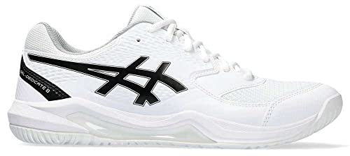 ASICS Herren Gel-Dedicate 8 Sneaker, White/Black, 40.5 EU