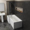 Ceramica Modern 1500mm L Shaped Left Hand Shower Bath Only Bathtub Acrylic Bathroom Tub