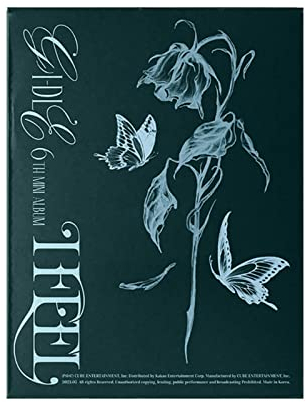 (G) I-DLE I feel 6th Mini Album Butterfly Ver (gefaltetes Poster)