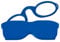 MMOWW Lesebrille mit Universal Kompaktetui für Damen und Herren, Ultraleichtes Mini Nose Clip leichte Brillen Rutschfest Lesehilfe (Blau, +3.0)