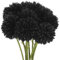 QUARKZMAN Artificiale Fiore Teste, Seta Crisantemo Sfera Ortensia Nero Finto Fiori per Fai-Da-Te Artigianato Matrimonio e Festa Decorazione 10pz