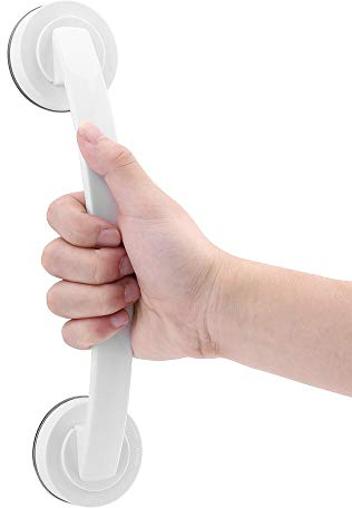 KANBUN Haltegriffe, Badewanne, Dusche, Haltegriffe, Saugnapf, Armlehne, Badewannentür, Rutschfester Vakuumgriff, Badezimmer-WC-Geländer, Handlauf, Badezimmer-Werkzeuge (weiß)