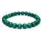 Joyas Minerales Malachit-Armband – 100% echte Natursteine | Bequem & elegant | Elastische koreanische Schnur | Inkl. Geschenkbox (Malachit, 6mm)