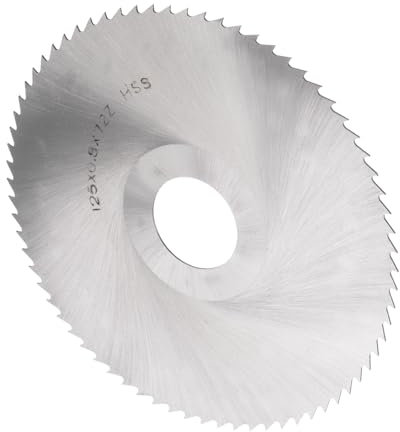 CoCud Lame de Scie Circulaire, Diamètre 125mm, Alésage de 27mm, Épaisseur de 0,8mm, 72 Dents, en Acier Rapide (HSS) 6542 pour la Découpe du Bois - (pour Métal, Travail du Bois)
