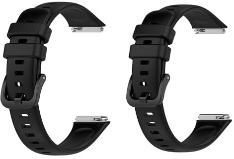 XBERSTAR 2 cinturini per Huawei Band 7. Cinturino di ricambio in silicone per smartwatch Huawei Band 7