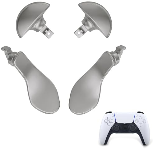 LONGHAO 4 pcs Joystick Controller Paddle,Controller-Paddel aus Edelstahl,Austauschbar Thumbsticks,Metal Thumbsticks for Elite Controller Series,Kompatibel mit PS5 Controller,Austauschbare