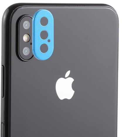 QUYISHAN Anello di protezione per obiettivo della fotocamera posteriore compatibile con iPhone Xs Max con ago per espulsione vassoio (blu)