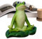 Yoga Frosch Gartenstatuen Outdoor - Harz Tiere Skulptur - Yoga Figuren Frosch Statue Tier Dekorative Gartenskulpturen für Zuhause