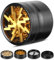 Grinder - Macinaspezie da 2,5 pollici, in lega di zinco per spice, spezie, colore oro
