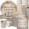 Hushee 200 Pcs Magical Wizard Baby Shower Paper Plates Napkins Cups Baby Shower Party Supplies Tableware Set Magical Wizard Theme Disposable Cup Napkin for 50 Guest Sets Party Decoration Boy Girl