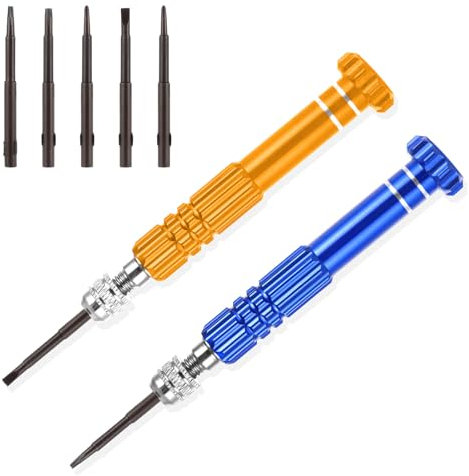 Ptwola 5-in-1 Multifunctional Small Screwdriver Set - Micro Precision Eyeglass Repair Screwdriver Kit - Magnetic Watch Screwdriver for Electronics, Sunglasses, Cellphone, Jewelry