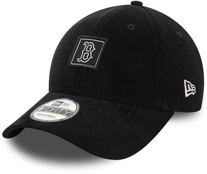 New Era Boston Red Sox MLB Cap Cord Kappe Baseball verstellbar 9Forty Patch schwarz - One-Size