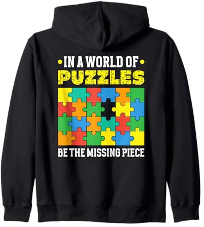 Puzzle Missing Piece Jigsaw Puzzle Master Puzzler Zip Hoodie