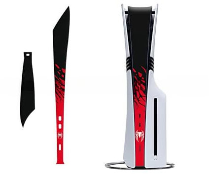 Vinyl-Schutzaufkleber, vollständige Abdeckung, staubdicht, kompatibel mit PlayStation PS5 Pro Konsole, 2 Stück (Spinnenmuster)