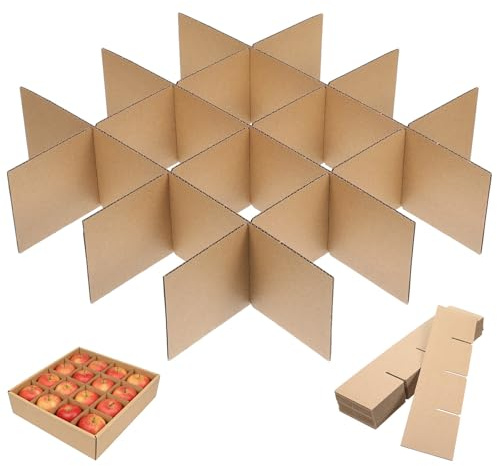 PartyKindom 18 StüCk Karton TrennwäNde FüR Umzugskartons Aus Wellpappe Wiederverwendbare FäCher Teiler Zum Schutz Von Geschirr Und GläSern Effektive Verpackung FüR Versand Und Lagerung