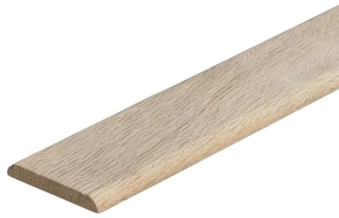 Project DIY Solid Oak Coverstrip – 900mm x 43mm x 5mm Door Threshold Plate | Real Wood Floor Trim for Expansion Gaps | Perfect for Laminate, Wood & Engineered | 7 Colour Options (Unfinished Oak)