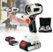 Power Tool Combo Kit - 10 in 1 Brushless Set with Screwdriver, Wrench, Impact Drill, Sander & 4.0 Ah Battery for Home Decoration, Engineering Construction, Furniture Repair