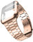 PGLVLZFGFN Strap + Funda Compatible for Apple Watch 7 45mm 41mm Metal Acero inoxidable Muñeca integrada Compatible for iWatch 6 5 4 3 SE 44mm 42mm 40mm 38mm Funda Correa de reloj(Rose gold with Case,4