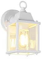 lightling Außenwandlampe Miranda, Außenlampe Wandlampe, Up and down Beleuchtung, Wandmontage, IP23 Outdoor, Höhe 22,5 cm, Breite 11,5 cm, exkl. 1x E27 max. 40W, Druckguss Aluminium, weiß matt