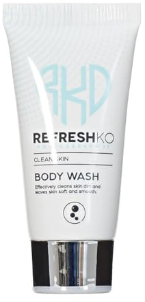 REFRESHKO Hotel Amenities Travel Size Shampoo and Body Wash,20ml, Mini Toiletries Set (50 Body Wash)