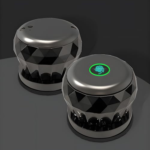 Garosa 3-in-1-Smart-Türknauf mit Fingerabdruck, Schlüsselloses Zugangs-Smart-Schloss aus Aluminiumlegierung mit Mehreren Entriegelungsoptionen für Schlafzimmer, Büro und Wohnung