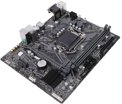 LICAEVEY Scheda Madre ATX H410M, Socket LGA 1200 per CPU di Decima Generazione, Supporto RAM DDR4 da 64 GB, Slot M.2, PCIe 3.0, USB 3.2 Gen1 per PC Gaming Home Office