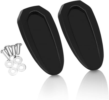 MFGZD Motorrad Außenspiegel Loch Cap, 2PCS CNC Moto Spiegel Block Off Cap Für S1000RR S1000 RR S 1000RR S1KRR 2020-2025 / M1000RR 2022-2024 (Schwarz)