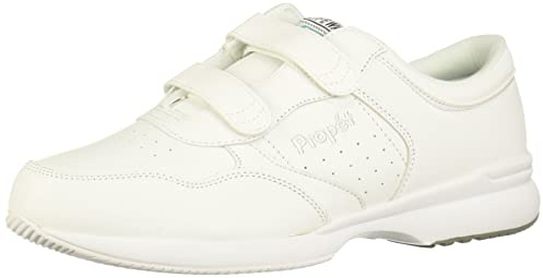 Propét mens Life Walker Strap Medicare fashion sneakers, White, 13 XX-Wide US