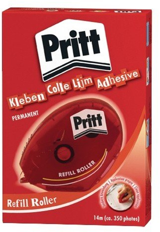 Pritt Glue-It Roller Adhesive Dispenser with Refill Cartridge Re-stickable Ref 485520