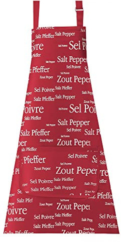 Küchenschürze Sel & Poivre 80 X 85 rot 80 x 85 cm Winkler
