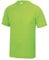 Just Cool Mens Performance Plain T-Shirt (L) (Electric Green)