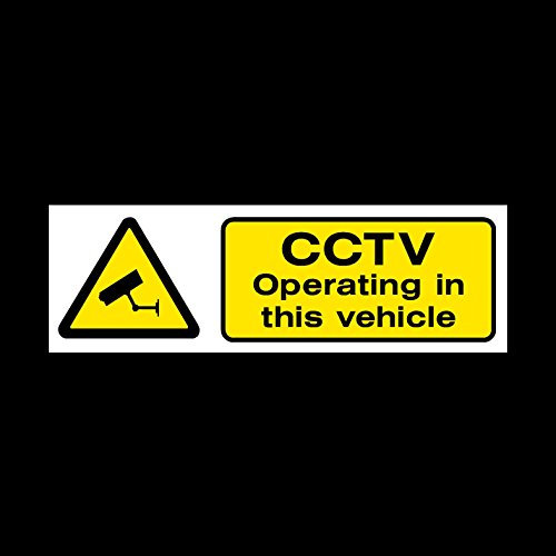 CCTV operating in this vehicle Sticker/Self Adhesive Sign - Car/Security/Warning/Truck (MISC59)